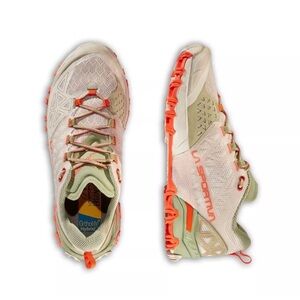 La Sportiva Women's Trail Running Shoes - White and Orange Size 10